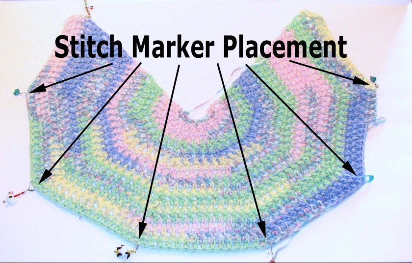 stitch marker placement